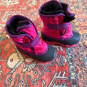 Kamik Kids' Pink and Black Snow Boots